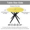 imageSmiry Round Picnic Tablecloth Waterproof Elastic Fitted Table Covers for 45quot  56quot Tables Wipeable Flannel Backed Vinyl Tablecloths for Camping Indoor Outdoor Black ampamp WhiteYellow  White
