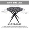 imageSmiry Round Picnic Tablecloth Waterproof Elastic Fitted Table Covers for 45quot  56quot Tables Wipeable Flannel Backed Vinyl Tablecloths for Camping Indoor Outdoor Black ampamp WhiteBlack  White