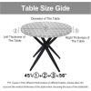 imageSmiry Round Picnic Tablecloth Waterproof Elastic Fitted Table Covers for 45quot  56quot Tables Wipeable Flannel Backed Vinyl Tablecloths for Camping Indoor Outdoor Black ampamp WhiteGrey  White
