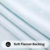 imageSmiry Round Picnic Tablecloth Waterproof Elastic Fitted Table Covers for 45quot  56quot Tables Wipeable Flannel Backed Vinyl Tablecloths for Camping Indoor Outdoor Black ampamp WhiteTeal  White