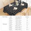 imageSmiry Round Plastic Table Cloth Waterproof Vinyl Tablecloth with Flannel Backing for Round Tables Wipeable Spillproof Tablecloths for Dining Camping Indoor and Outdoor 60quot Round BlackBlack