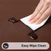 imageSmiry Round Table Cloth Cover Elastic Fitted Flannel Backed Vinyl Tablecloths for 36quot44quot Round Tables Waterproof Wipeable Table Covers for Indoor Outdoor Picnic and Camping Coffee