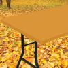 imageSmiry Rectangle Tablecloth Elastic Fitted Flannel Backed Vinyl Tablecloths for 6ft Folding Tables Waterproof Wipeable Table Covers for Indoor Outdoor Picnic and Camping Mustard Yellow 30quotx72quot