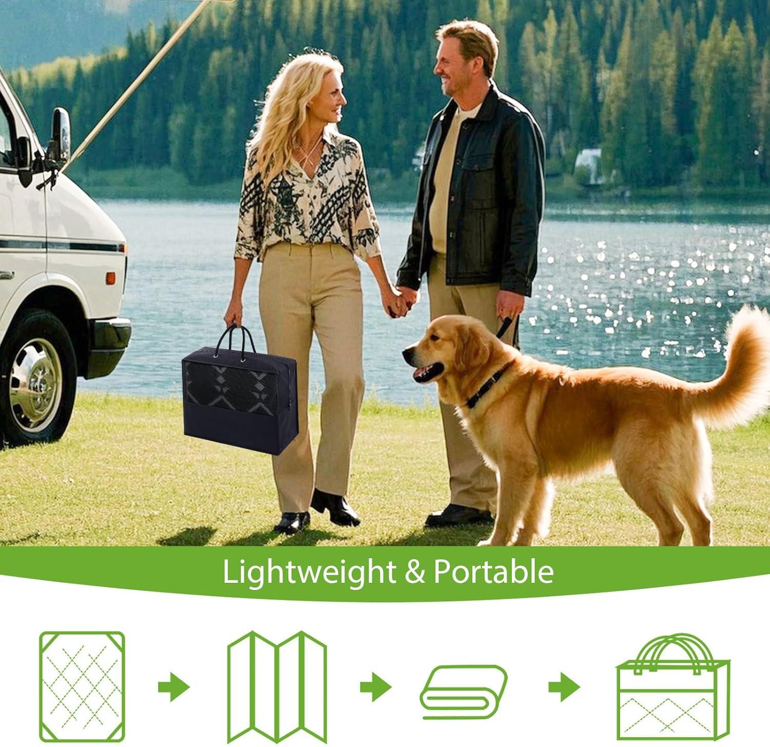 imageSmiry Waterproof Outdoor Rug 5x8 ft Reversible Plastic Straw Patio Camping Rugs Outdoor Indoor RV Mat Carpet for Patio Outside Entry Backyard Deck Bench Picnic Camper White ampamp GreyDark Grey