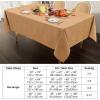 imageSmiry Rectangle Linen Table Cloth Waterproof Wipeable Burlap Tablecloth Washable Decorative Farmhouse Linens Table Cover for Kitchen Dining Parties 52x70 Amber Bronze