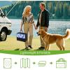 imageSmiry Waterproof Outdoor Rug 5x8 ft Reversible Plastic Straw Patio Camping Rugs Outdoor Indoor RV Mat Carpet for Patio Outside Entry Backyard Deck Bench Picnic Camper White ampamp GreyWhite and Blue
