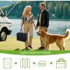imageSmiry Waterproof Outdoor Rug 5x8 ft Reversible Plastic Straw Patio Camping Rugs Outdoor Indoor RV Mat Carpet for Patio Outside Entry Backyard Deck Bench Picnic Camper White ampamp GreyDark Grey