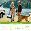 imageSmiry Waterproof Outdoor Rug 5x8 ft Reversible Plastic Straw Patio Camping Rugs Outdoor Indoor RV Mat Carpet for Patio Outside Entry Backyard Deck Bench Picnic Camper White ampamp GreyWhite and Teal