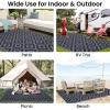 imageSmiry Waterproof Outdoor Rug 5x8 ft Reversible Plastic Straw Patio Camping Rugs Outdoor Indoor RV Mat Carpet for Patio Outside Entry Backyard Deck Bench Picnic Camper White ampamp GreyBlack and Grey