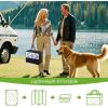 imageSmiry Waterproof Outdoor Rug 5x8 ft Reversible Plastic Straw Patio Camping Rugs Outdoor Indoor RV Mat Carpet for Patio Outside Entry Backyard Deck Bench Picnic Camper White ampamp GreyWhite and Grey