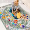 imageSmiry 8x10 Area Rugs for Living Room Boho Chic Style Printed Rugs Low Pile NonShedding Easy Care Machine Washable Lightweight Floor Carpets Rugs for Bedroom Dining Room Home Office OrangeGreen