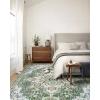imageSmiry 8x10 Area Rugs for Living Room Boho Chic Style Printed Rugs Low Pile NonShedding Easy Care Machine Washable Lightweight Floor Carpets Rugs for Bedroom Dining Room Home Office OrangeGreen