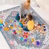 imageSmiry 8x10 Area Rugs for Living Room Boho Chic Style Printed Rugs Low Pile NonShedding Easy Care Machine Washable Lightweight Floor Carpets Rugs for Bedroom Dining Room Home Office OrangePink