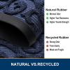 imageSmiry Front Door Mat Indoor Outdoor Entrance Heavy Duty Natural Rubber Sturdy Trap Dirt Moisture Doormat and Easy Clean Low Profile Patio Porch Entryway Mat 295x17 Inch BrownGeometricNavy BlueWelcome