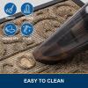 imageSmiry Front Door Mat Indoor Outdoor Entrance Heavy Duty Natural Rubber Sturdy Trap Dirt Moisture Doormat and Easy Clean Low Profile Patio Porch Entryway Mat 295x17 Inch BrownGeometricBrownWelcome