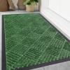 imageSmiry Front Door Mat Outside Entrance Heavy Duty Outdoor Indoor Natural Rubber Doormat Non Slip Trap Dirt and Moisture Easy Clean Low Profile Patio Porch Entryway Mat 295x17 GreyGreen