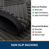 imageSmiry Front Door Mat Outside Entrance Heavy Duty Outdoor Indoor Natural Rubber Doormat Non Slip Trap Dirt and Moisture Easy Clean Low Profile Patio Porch Entryway Mat 295x17 GreyGrey