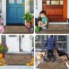 imageSmiry Front Door Mat Outside Entrance Heavy Duty Sturdy Natural Rubber Doormat Trap Dirt and Moisture Easy Clean Low Profile Welcome Floor Mats for Indoor Outdoor Entry 295x17 Inch BrownBrown