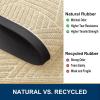 imageSmiry Front Door Mat Outside Entrance Heavy Duty Sturdy Natural Rubber Doormat Trap Dirt and Moisture Easy Clean Low Profile Welcome Floor Mats for Indoor Outdoor Entry 295x17 Inch BrownBeige