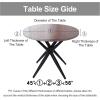 imageSmiry Round Picnic Tablecloth Waterproof Elastic Fitted Table Covers for 45quot  56quot Tables Wipeable Vinyl Tablecloths for Camping Indoor Outdoor Clear