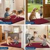 imageSmiry Dog Door Mat for Muddy Paws 30x20 Absorbs Moisture and Dirt Doormat NonSlip Washable Quick Dry Chenille Front Door Mat Indoor Entrance Entryway Carpet for Inside Floor Navy BlueBurgundy