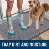 imageSmiry Dog Door Mat for Muddy Paws 30x20 Absorbs Moisture and Dirt Doormat NonSlip Washable Quick Dry Chenille Front Door Mat Indoor Entrance Entryway Carpet for Inside Floor Navy BlueGrey