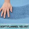 imageSmiry Memory Foam Toilet Rugs UShaped 24x20 Extra Soft Absorbent NonSlip Contour Bathroom Rugs Machine Washable Bath Mats for Toilet BlackBlue
