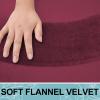 imageSmiry Memory Foam Toilet Rugs UShaped 24x20 Extra Soft Absorbent NonSlip Contour Bathroom Rugs Machine Washable Bath Mats for Toilet BlackBurgundy