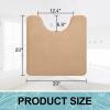 imageSmiry Memory Foam Toilet Rugs UShaped 24x20 Extra Soft Absorbent NonSlip Contour Bathroom Rugs Machine Washable Bath Mats for Toilet BlackCamel