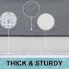 imageSmiry Memory Foam Toilet Rugs UShaped 24x20 Extra Soft Absorbent NonSlip Contour Bathroom Rugs Machine Washable Bath Mats for Toilet BlackDark Grey