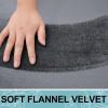 imageSmiry Memory Foam Toilet Rugs UShaped 24x20 Extra Soft Absorbent NonSlip Contour Bathroom Rugs Machine Washable Bath Mats for Toilet BlackDark Grey