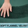 imageSmiry Memory Foam Toilet Rugs UShaped 24x20 Extra Soft Absorbent NonSlip Contour Bathroom Rugs Machine Washable Bath Mats for Toilet BlackGreen