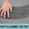 imageSmiry Memory Foam Toilet Rugs UShaped 24x20 Extra Soft Absorbent NonSlip Contour Bathroom Rugs Machine Washable Bath Mats for Toilet BlackGrey
