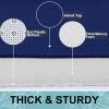 imageSmiry Memory Foam Toilet Rugs UShaped 24x20 Extra Soft Absorbent NonSlip Contour Bathroom Rugs Machine Washable Bath Mats for Toilet BlackNavy Blue