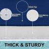 imageSmiry Memory Foam Toilet Rugs UShaped 24x20 Extra Soft Absorbent NonSlip Contour Bathroom Rugs Machine Washable Bath Mats for Toilet BlackNavy Blue