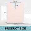 imageSmiry Memory Foam Toilet Rugs UShaped 24x20 Extra Soft Absorbent NonSlip Contour Bathroom Rugs Machine Washable Bath Mats for Toilet BlackPink