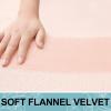 imageSmiry Memory Foam Toilet Rugs UShaped 24x20 Extra Soft Absorbent NonSlip Contour Bathroom Rugs Machine Washable Bath Mats for Toilet BlackPink