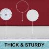 imageSmiry Memory Foam Toilet Rugs UShaped 24x20 Extra Soft Absorbent NonSlip Contour Bathroom Rugs Machine Washable Bath Mats for Toilet BlackRed