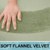 imageSmiry Memory Foam Toilet Rugs UShaped 24x20 Extra Soft Absorbent NonSlip Contour Bathroom Rugs Machine Washable Bath Mats for Toilet BlackSage Green