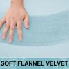 imageSmiry Memory Foam Toilet Rugs UShaped 24x20 Extra Soft Absorbent NonSlip Contour Bathroom Rugs Machine Washable Bath Mats for Toilet BlackSky Blue