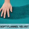 imageSmiry Memory Foam Toilet Rugs UShaped 24x20 Extra Soft Absorbent NonSlip Contour Bathroom Rugs Machine Washable Bath Mats for Toilet BlackTeal