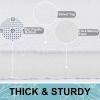 imageSmiry Memory Foam Toilet Rugs UShaped 24x20 Extra Soft Absorbent NonSlip Contour Bathroom Rugs Machine Washable Bath Mats for Toilet BlackWhite