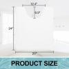 imageSmiry Memory Foam Toilet Rugs UShaped 24x20 Extra Soft Absorbent NonSlip Contour Bathroom Rugs Machine Washable Bath Mats for Toilet BlackWhite
