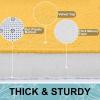 imageSmiry Memory Foam Toilet Rugs UShaped 24x20 Extra Soft Absorbent NonSlip Contour Bathroom Rugs Machine Washable Bath Mats for Toilet BlackYellow