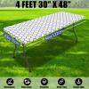 imageSmiry 2 Pack Rectangle Table Cloth 6 Foot Waterproof Elastic Fitted Tablecloths Windproof Washable Polyester Table Cover for Picnic Camping Outdoor Black 30quotx72quotWhite