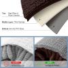 imageSmiry Bathroom Rugs Sets 2 Piece Soft Absorbent Chenille Machine Washable Non Slip Shaggy Bath Rug Set for Tub Shower and Floor 30x2024x16 BeigeBrown