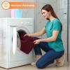 imageSmiry Bathroom Rugs Sets 2 Piece Soft Absorbent Chenille Machine Washable Non Slip Shaggy Bath Rug Set for Tub Shower and Floor 30x2024x16 BeigeBurgundy