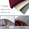 imageSmiry Bathroom Rugs Sets 2 Piece Soft Absorbent Chenille Machine Washable Non Slip Shaggy Bath Rug Set for Tub Shower and Floor 30x2024x16 BeigeBurgundy