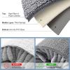 imageSmiry Bathroom Rugs Sets 2 Piece Soft Absorbent Chenille Machine Washable Non Slip Shaggy Bath Rug Set for Tub Shower and Floor 30x2024x16 BeigeDark Grey