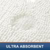 imageSmiry Bathroom Rugs Sets 2 Piece Soft Absorbent Chenille Machine Washable Non Slip Shaggy Bath Rug Set for Tub Shower and Floor 30x2024x16 BeigeIvory